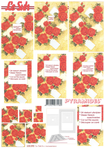 Decoupage sheets suitable for card making and scrapbooking - 630090