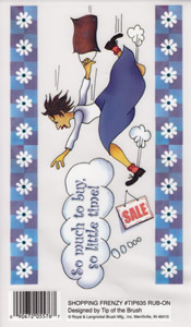 EZ Rub On Shopping Frenzy - 635TIP