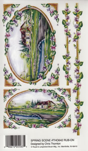 EZ Rub On Spring Scene - 642THO