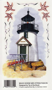 EZ Rub On Medium Boxes Beach Scene - 652TIP