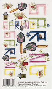 EZ Rub On Spring Comming - 666SUG