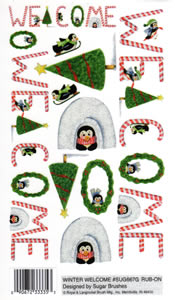 Winter Welcome Rub On - 667GSUG