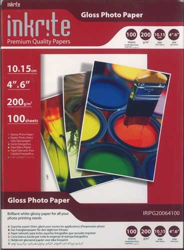 Gloss Photo Paper 6 X 4 200gr 100 Sheets - 7098