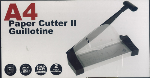 A4 Guillotine (Paper Cutter 11) Max 12 Sheets Fold away Guard Max Thickness 320mm - 7112