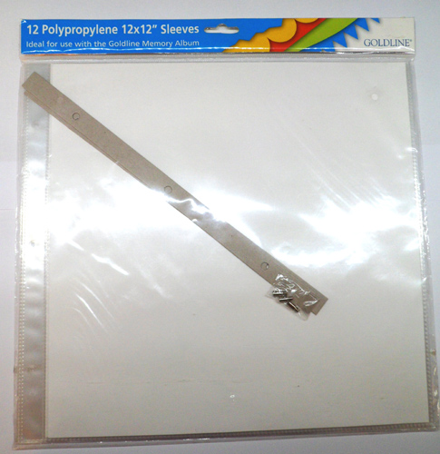 Pack of 12 Polypropylene Sleeve for your scrapbook Size 12 x 12 - 7111
