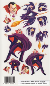 EZ Rub ONs Glow in the Dark Count Dracula/Witches - 716NROY