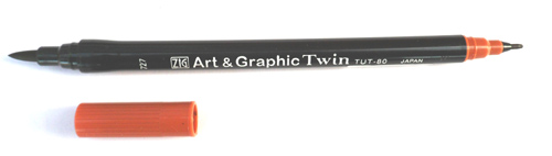 Zig Art Graphic Twin Pen Colour Conker Brown - TUT-80/727
