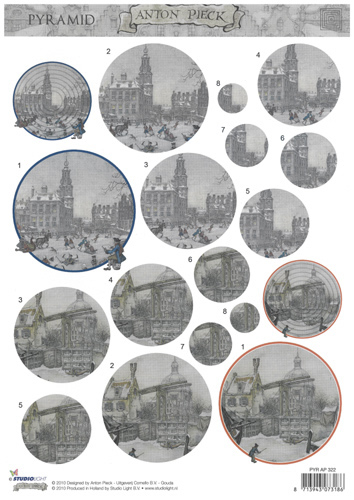 Studio Light Anton Pieck Town Square Pyramage - AP322