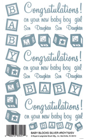 Baby Blocks Silver - 732SVROY