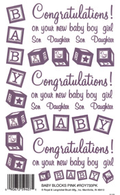 Baby Blocks Pink - 733PKROY