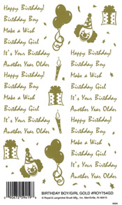 Birthday day Boy/Girl Gold Meta RUB - 754GDROY