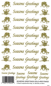 Seasons Greeting Gold - 764GDROY