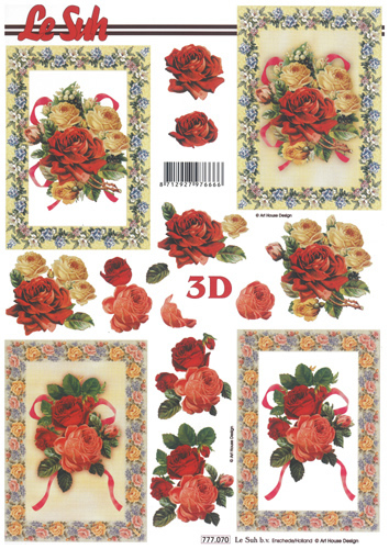 Yellow amd red roses - 777070