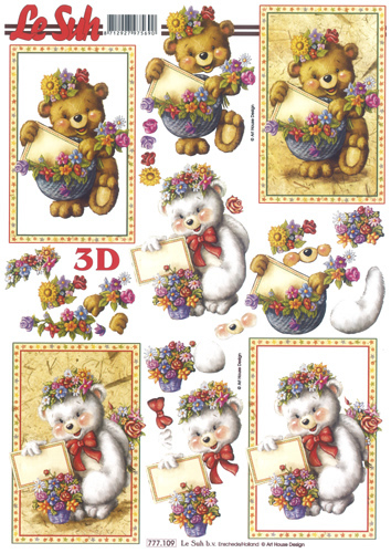 Teddy Bears with a message - 777109