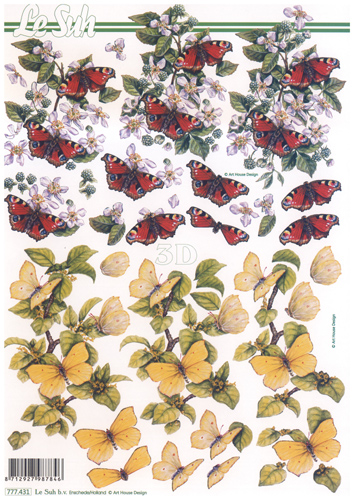 Flowers and Butterflies - 777431