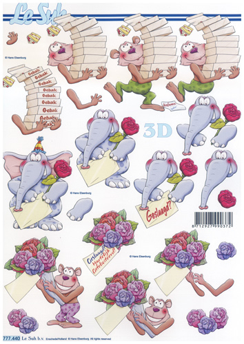 Cute animals with presents - 777440 B