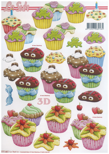 Cup Cakes A4 Sheet - 777461