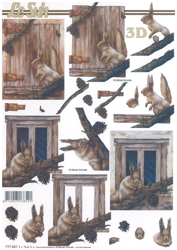 Squirrels A4 Sheet - 777482