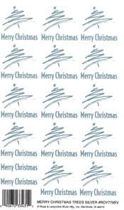 Merry Christmas Trees Silver - 779SVROY