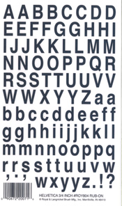 Helvetica 3/4 - 804ROY