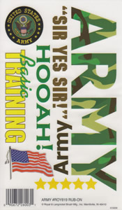 EZ Rub On Army - 819ROY