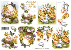 Daffodils And Chicks - 8215133