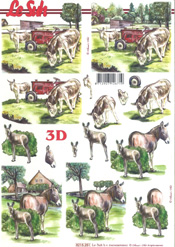 Horses Donkeys and Tractors on the Farm - 8215251