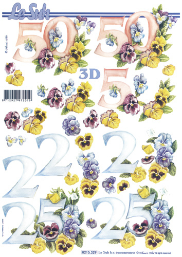 Flowers and Number 50 and 25 - 8215329