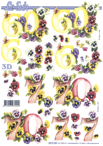 Flowers and Number 60 and 70 - 8215332