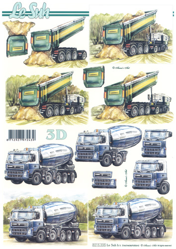 Tipper Lorry and Cemet Mixer - 8215335