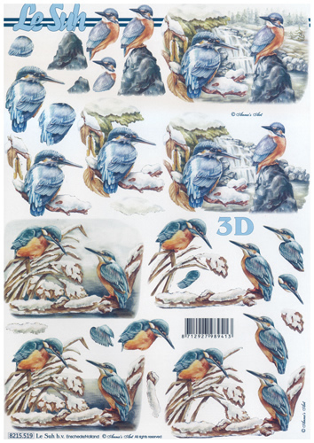 Kingfishers A4 Sheet - 8215519