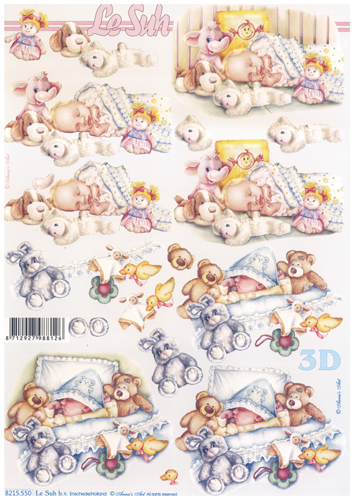 Baby Boy and Girl Sleeping - 8215550