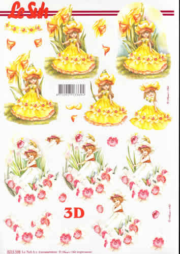 A4 Sheet Flower Girls 1 - 8215598 B
