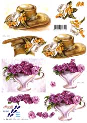 Hat And Flowers - 821561