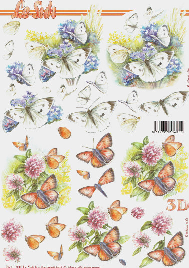 Red and White Butterflies - 8215700