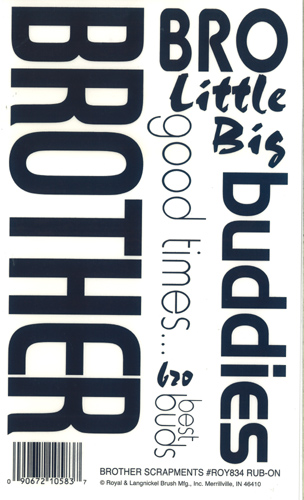 RUB ON Brother Scrapments - 834Roy