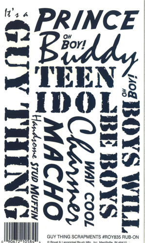 RUB ON Guy Things Scrapments - 835ROY