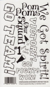 EZ Rub On Cheerleading Scrapments - 837ROY