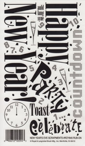 EZ Rub On New Yearand#39 s Eve Scrapments - 845ROY