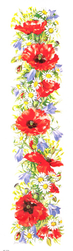 Poppies Size 30cm x 9cm - 865