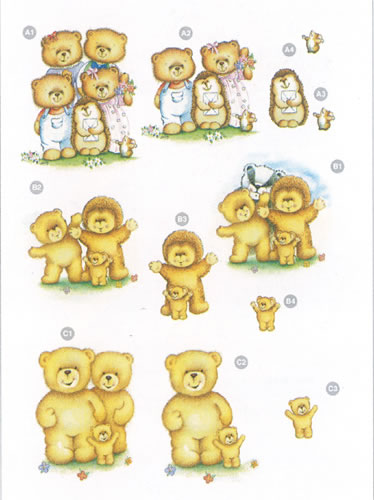 Hedge Hog Badger and Ted Diecuts - 9127