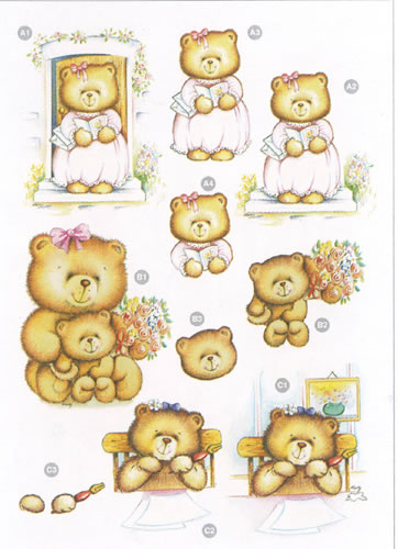 Cute Teds Diecuts - 9129