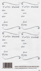 EZ Rub On Party Anniversary Silver - 913SVROY