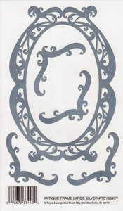 EZ Rub On Antique Frames Large Silver - 959SVROY