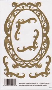EZ Rub On Antique Frames Large Gold - 960GDROY