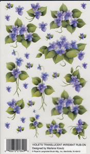 EZ Rub On Translucent Violets - 994TKRE