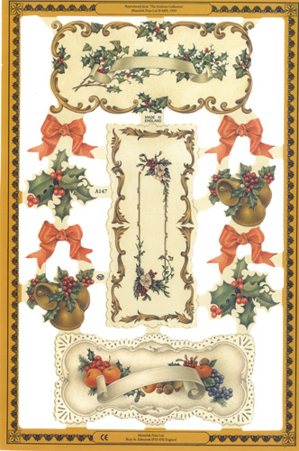 Labels and flowers - A147