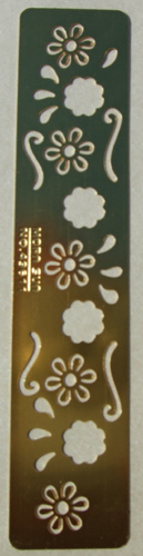 Brass Embossing Stencil Flower Border Design - AAA24