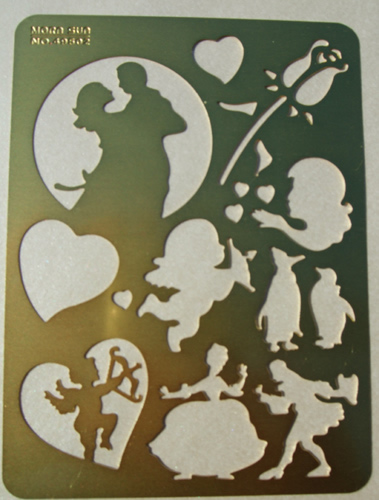 Mixed Designs Brass Stencil - AAA7