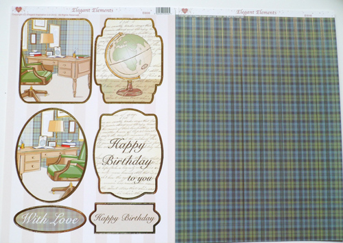 Diecut Office World Topper with a Gold Border - ACE1006